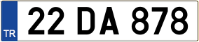 Trailer License Plate